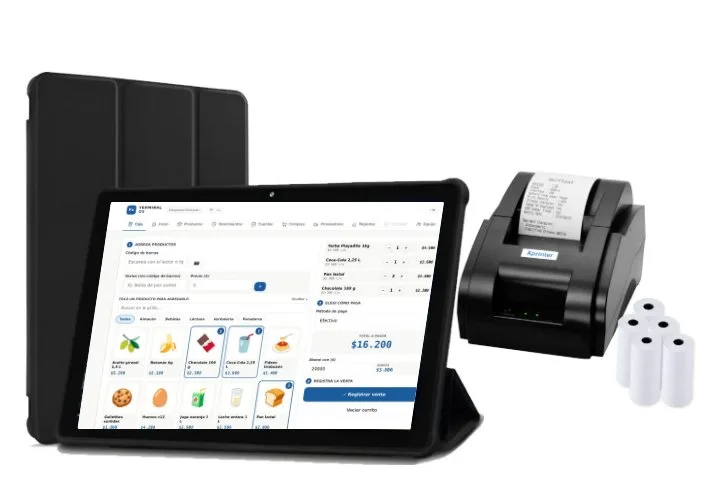 Kit Caja: tablet y comandera